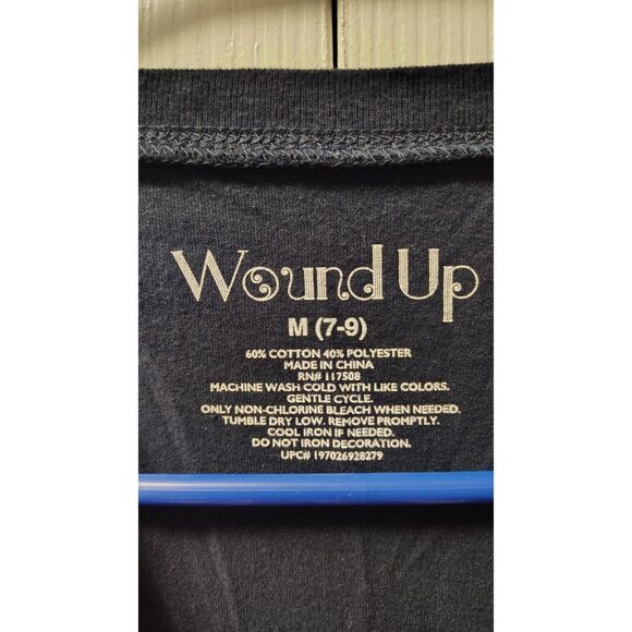 Wound Up Medium Navy Blue Graphic T-Shirt - Picture 3 of 5